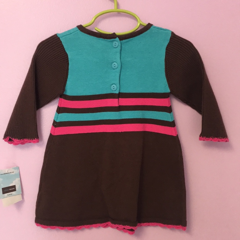 Girls Rabbit Moon Dress - Picture 3 of 3